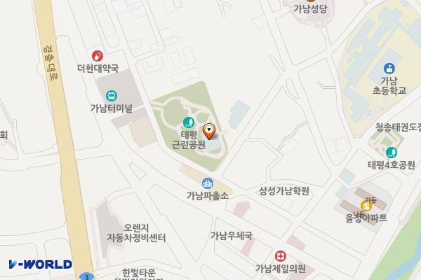 가남태평근린공원화장실 위치 지도 — 경기도 여주시 가남읍 태평2길 42-1, 가남게이트볼장