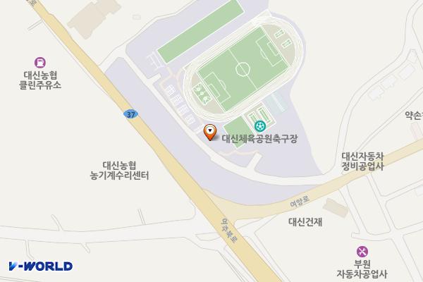 대신체육공원화장실 위치 지도 — 경기도 여주시 대신면 여양로 1500, 대신면체육공원