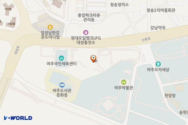 평생학습센터공연장2층화장실 위치 지도 — 경기도 여주시 신륵사길 6-6, 평생학습센터 (천송동)