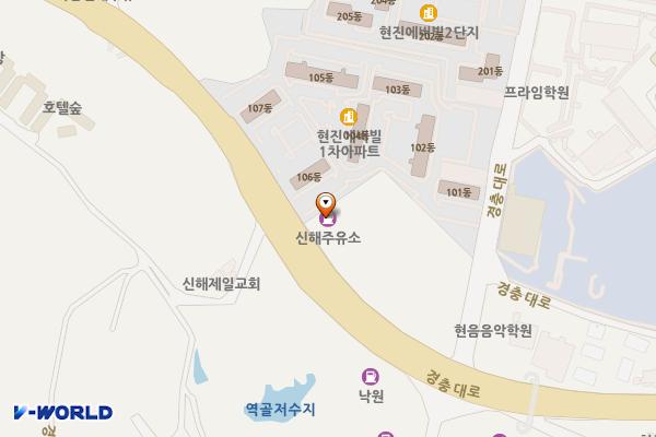 신해주유소·충전소화장실 위치 지도 — 경기도 여주시 가남읍 경충대로 1490