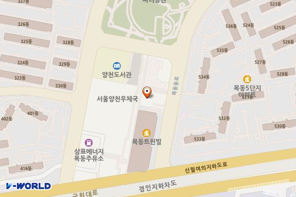 목동타운홀 위치 지도 — 서울특별시 양천구 목동동로 345