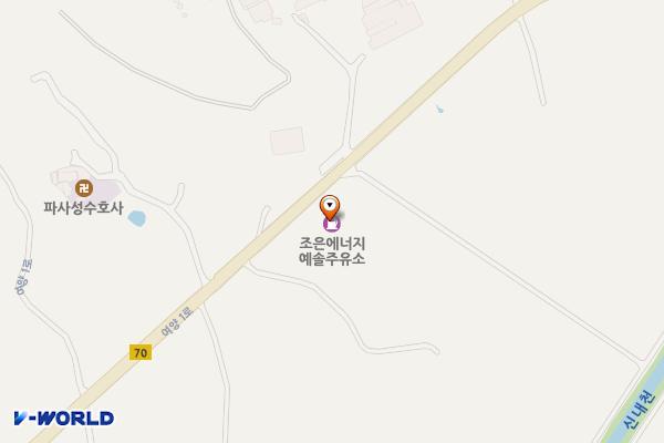 예솔주유소·충전소화장실 위치 지도 — 경기도 여주시 대신면 여양1로 104