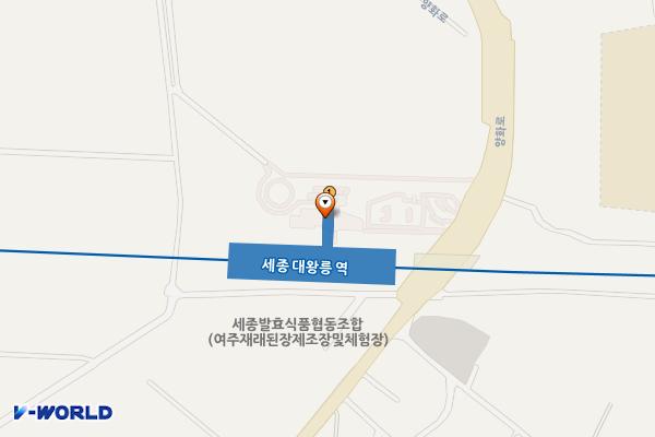 세종대왕릉역화장실 위치 지도 — 경기도 여주시 능서면 양화로 877, 세종대왕릉역