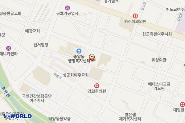 농협하나로마트화장실 위치 지도 — 경기도 여주시 여흥로47번길 8-16, 여주농협 하나로마트 (하동)