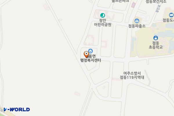점동면사무소화장실 위치 지도 — 경기도 여주시 점동면 청안2길 20, 점동면사무소