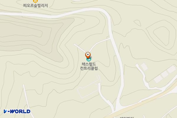 렉스필드골프장화장실 위치 지도 — 경기도 여주시 산북면 광여로 1115, 클럽하우스