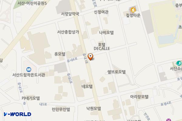 서령새마을금고-전주식당간노상주차장 위치 지도 — 충청남도 서산시 읍내동 111-13