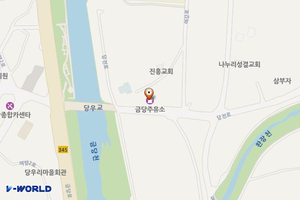 금당주유소·충전소화장실 위치 지도 — 경기도 여주시 북내면 당전로 27