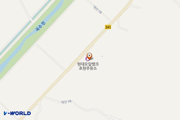 초현주유소·충전소화장실 위치 지도 — 경기도 여주시 대신면 대신1로 186