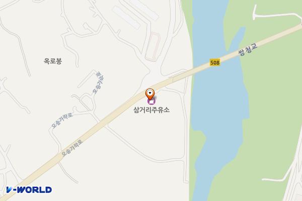 삼거리주유소 위치 지도 — 충청북도 청주시 흥덕구 오송읍 오송가락로 422