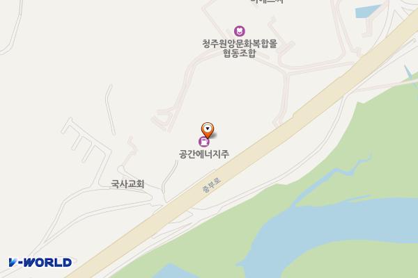 공간에너지㈜ 위치 지도 — 충청북도 청주시 흥덕구 옥산면 중부로 301