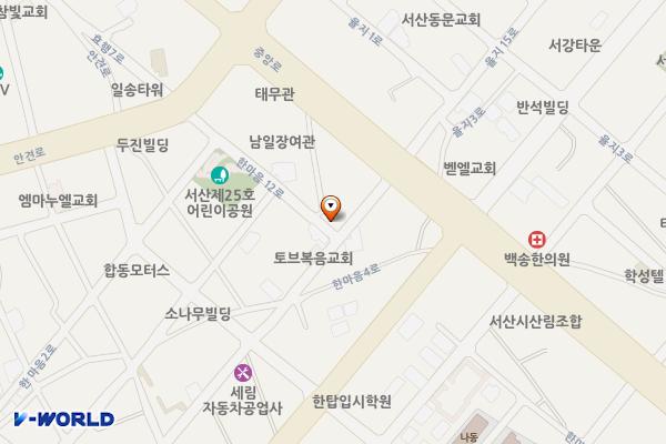 동문동 262-1 임시공영주차장 위치 지도 — 충청남도 서산시 동문동 262-1