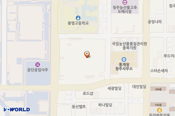 청주파비뇽아울렛(가동 내부 여자화장실 2층 좌측) 위치 지도 — 충청북도 청주시 흥덕구 월명로 212  (봉명동)