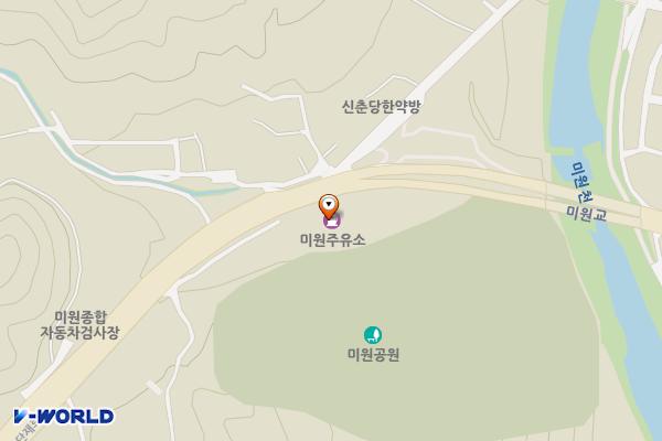 미원주유소 위치 지도 — 충청북도 청주시 상당구 미원면 단재로 2360