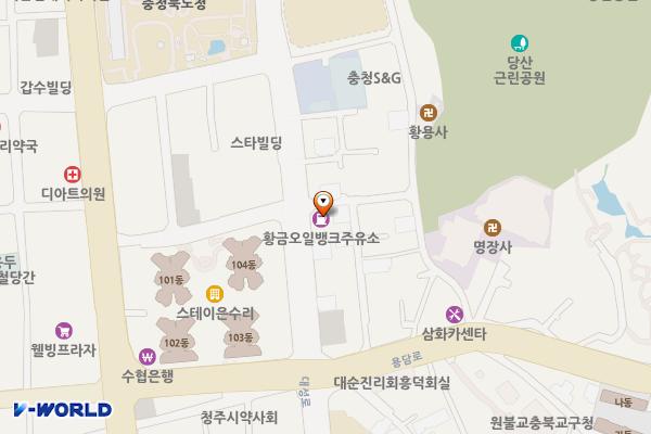 황금주유소 위치 지도 — 충청북도 청주시 상당구 대성로 92(문화동)