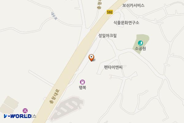 청주수름재LPG충전소 위치 지도 — 충청북도 청주시 청원구 충청대로 266 (주성동)