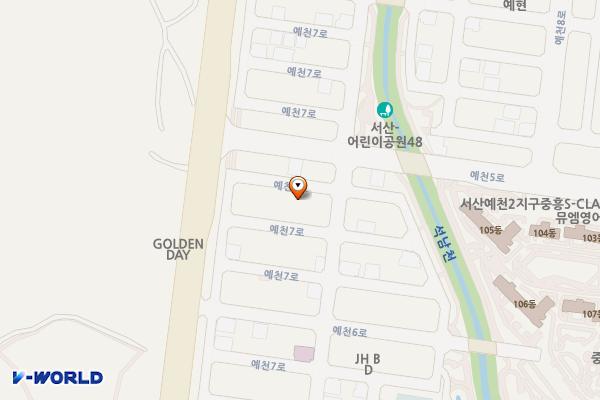 예천동 1437 임시공영주차장 위치 지도 — 충청남도 서산시 예천동 1437