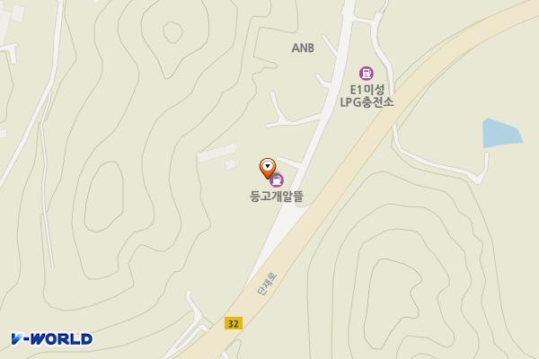 등고개주유소 위치 지도 — 충청북도 청주시 상당구 남일면 교육원로 9
