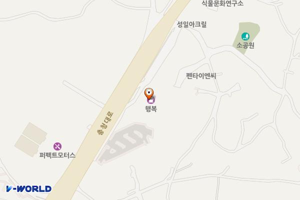 (주)행복주유소 위치 지도 — 충청북도 청주시 청원구 충청대로 258