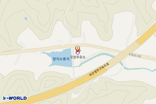 오창주유소 위치 지도 — 충청북도 청주시 청원구 오창읍 두릉유리로 974