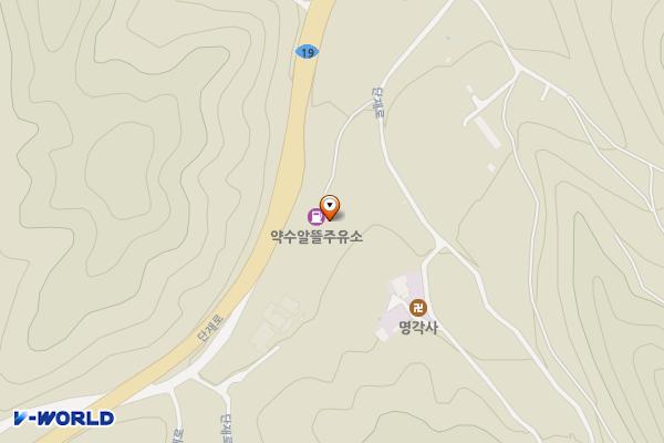약수주유소 위치 지도 — 충청북도 청주시 상당구 미원면 단재로 2864