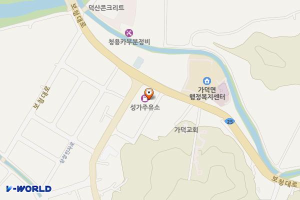 가덕주유소 위치 지도 — 충청북도 청주시 상당구 가덕면 상장인차로 570