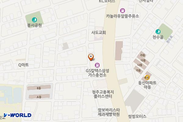 삼선가스(주) 위치 지도 — 충청북도 청주시 서원구 1순환로 632