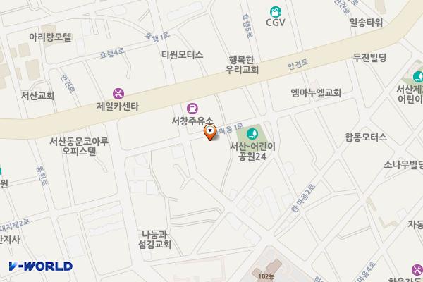 동문동 1006-10 임시공영주차장 위치 지도 — 충청남도 서산시 동문동 1006-10
