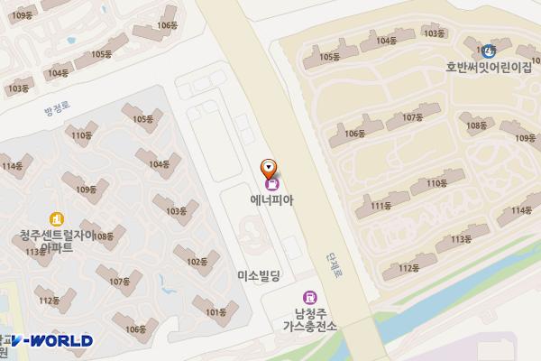 현대오일뱅크㈜직영 보라매주유소 위치 지도 — 충청북도 청주시 상당구 단재로 332(방서동)