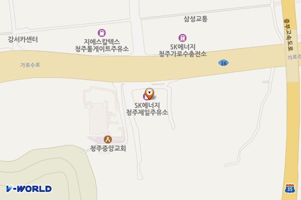터미널 위치 지도 — 충청북도 청주시 흥덕구 가로수로1086번길 1 (비하동)