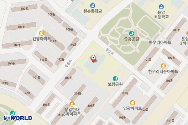 청주시립미술관(미술창작스튜디오) 위치 지도 — 충청북도 청주시 상당구 용암로 55
