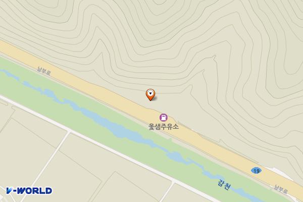 옻샘주유소 위치 지도 — 충청북도 청주시 상당구 미원면 남부로 6864