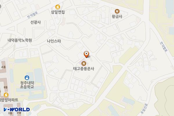 새적굴근린공원(주차장) 위치 지도 — 충청북도 청주시 청원구 안덕벌로102번길 43-2 (내덕동)