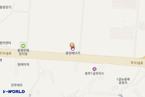 중앙에너지㈜ 서청주IC주유소 위치 지도 — 충청북도 청주시 흥덕구 직지대로 183(지동동)
