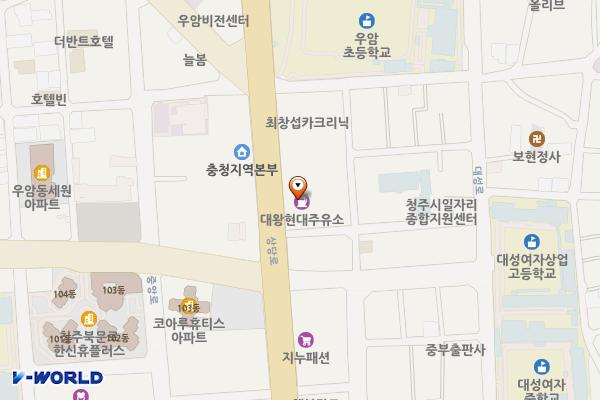 대왕석유무역(주)수동셀프주유소 위치 지도 — 충청북도 청주시 상당구 상당로 192(수동)