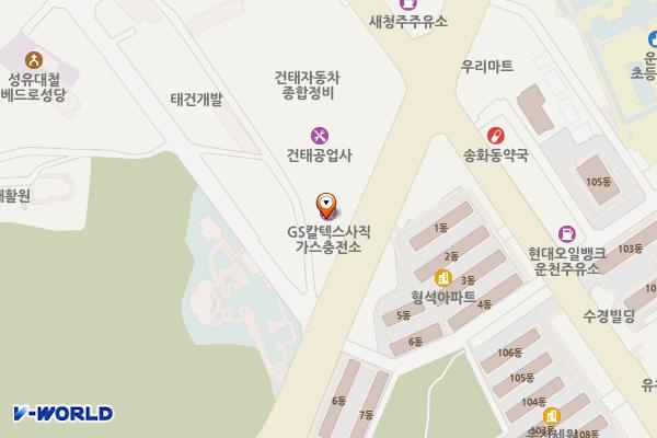 중도가스(주) 사직영업소 위치 지도 — 충청북도 청주시 흥덕구 1순환로 428