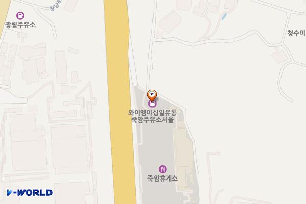 죽암(서울방향)주유소 위치 지도 — 충청북도 청주시 서원구 현도면 경부고속도로 290-1