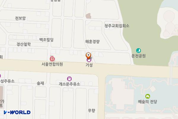 에이치디현대오일뱅크(주)직영 직지셀프주유소 위치 지도 — 충청북도 청주시 흥덕구 직지대로 677(봉명동)