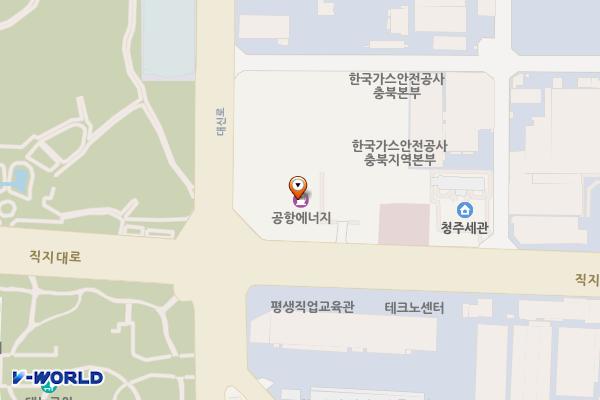 에스케이에너지(주) 공영주유소 위치 지도 — 충청북도 청주시 흥덕구 직지대로 387(송정동)