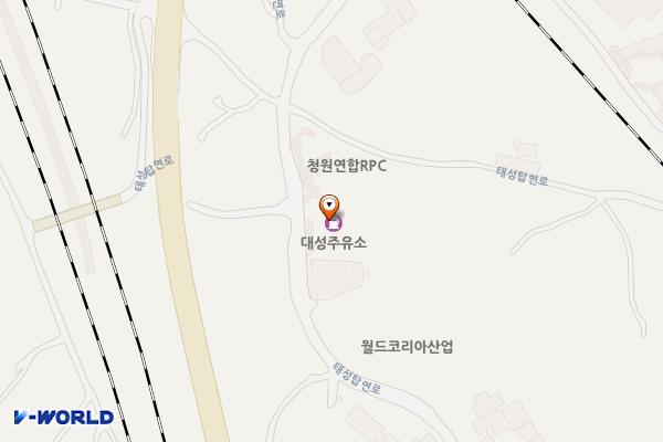 대성주유소 위치 지도 — 충청북도 청주시 흥덕구 강내면 태성탑연로 68