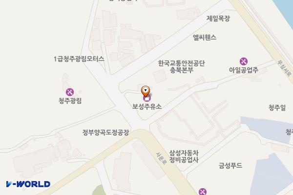 보성주유소 위치 지도 — 충청북도 청주시 흥덕구 사운로 392-2(신봉동)