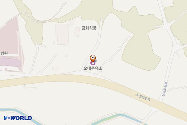 오대주유소 위치 지도 — 충청북도 청주시 청원구 내수읍 초정약수로 813