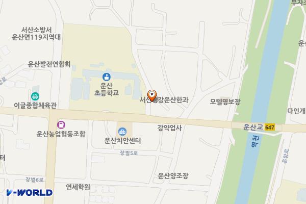 운산면 용장리 378-3 공영주차장 위치 지도 — 충청남도 서산시 운산면 용장리 378-3