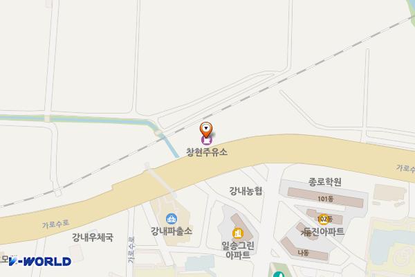 창현주유소 위치 지도 — 충청북도 청주시 흥덕구 강내면 가로수로 567-9