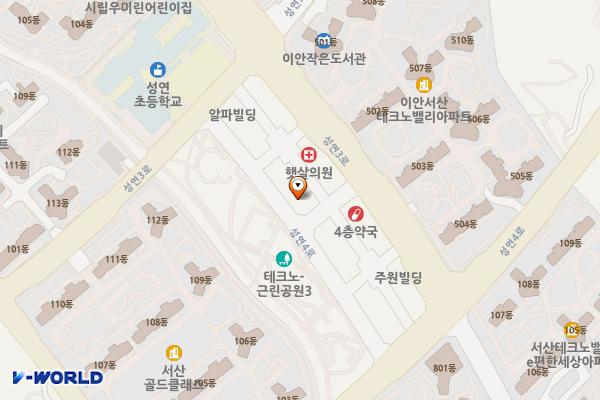 성연면 일람리 1103 임시공영주차장 위치 지도 — 충청남도 서산시 성연면 일람리 1103