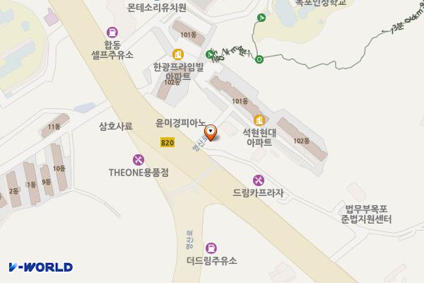 목포석현동우체국 위치 지도 — 전남광주통합특별시 목포시 영산로 674 (석현동)