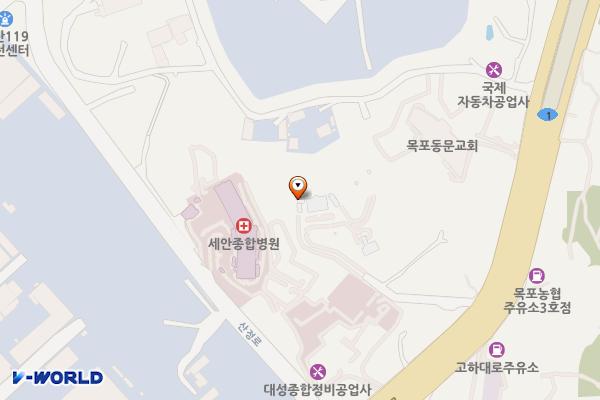 목포기상대 위치 지도 — 전남광주통합특별시 목포시 고하대로 815 (연산동)