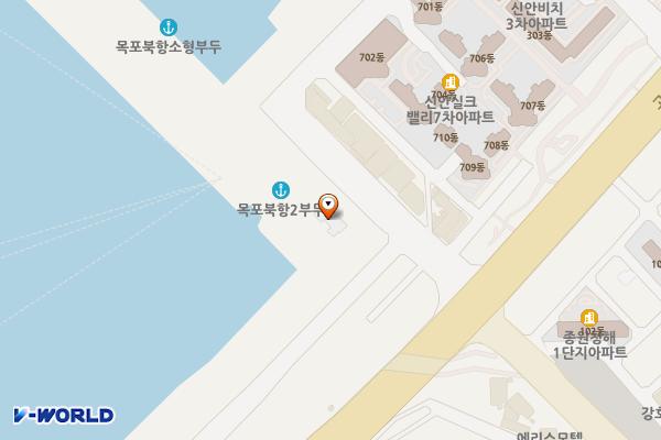 목포지방해양수산청(북항분실) 위치 지도 — 전남광주통합특별시 목포시 북항로181번길 6-1