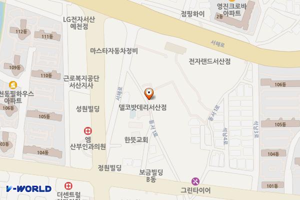 석남동 120-7 임시공영주차장 위치 지도 — 충청남도 서산시 석남동 120-7
