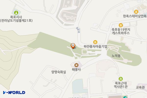 대학루화장실 위치 지도 — 전남광주통합특별시 목포시 대학루
